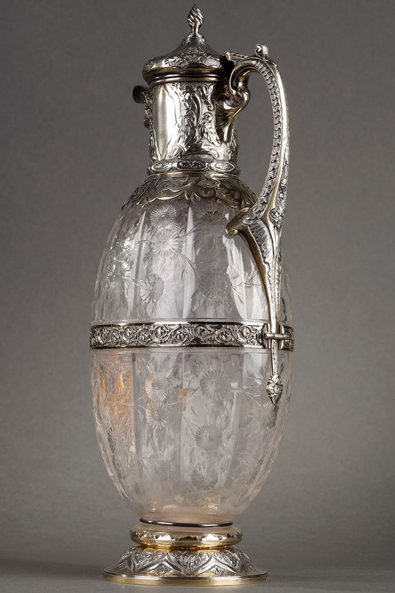 Charles  Edwards - A silver, vermeil and cut crystal ewer | MasterArt